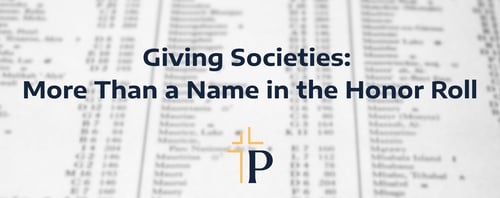 Giving Societies:  More Than a Name in the Honor Roll